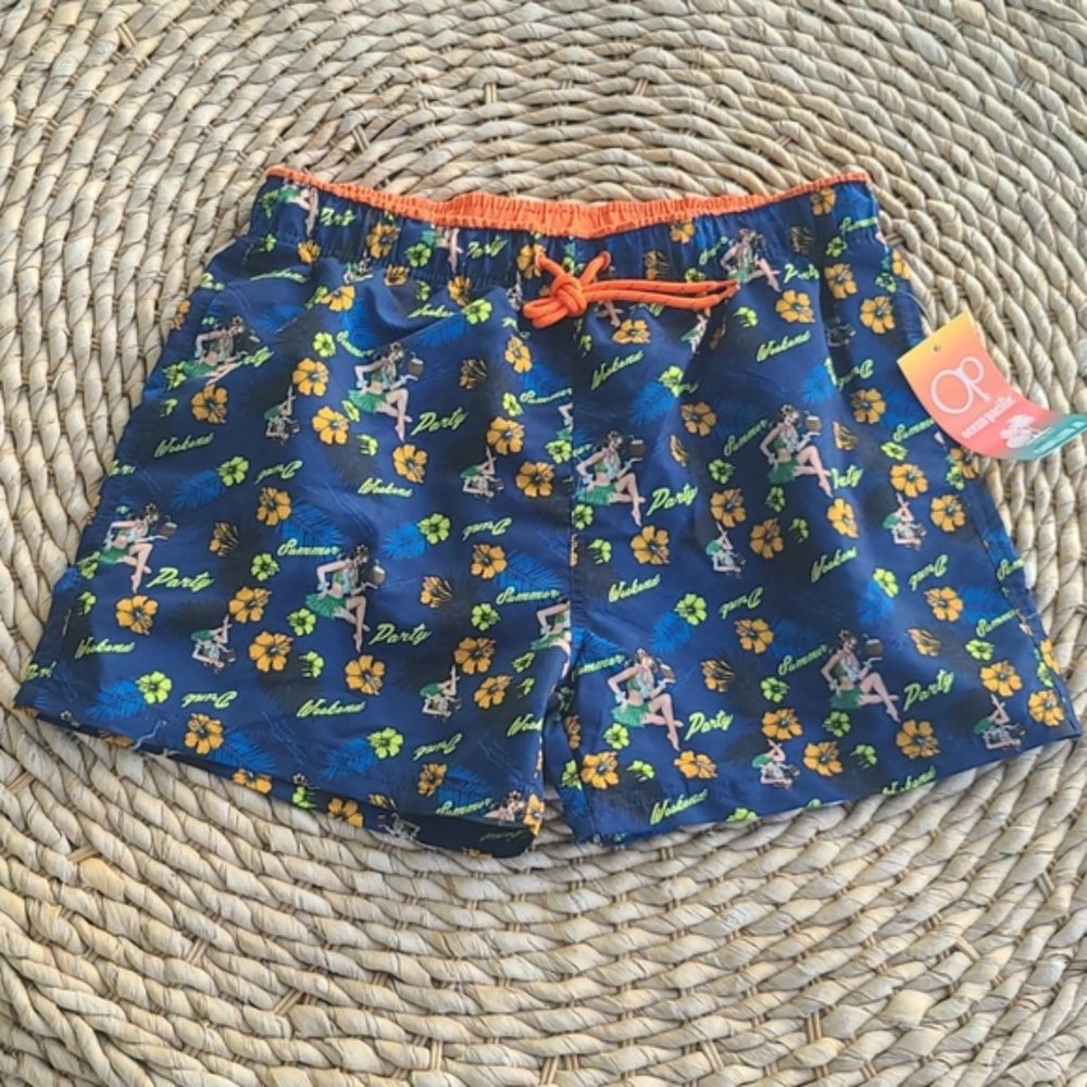 Ocean Pacific Board Shorts - "Aloha"